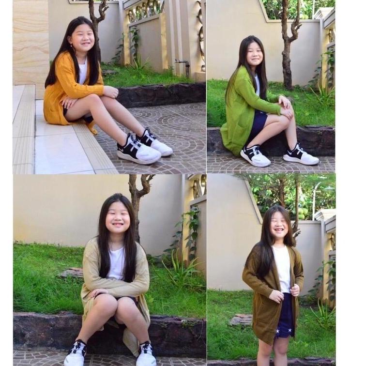 . Áo Khoác Cardigan Dệt Kim Xinh Xắn Cho Bé 8-11 Tuổi