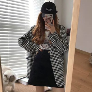 Áo vest kẻ caro siêu xinh/ áo blazer kẻ ô