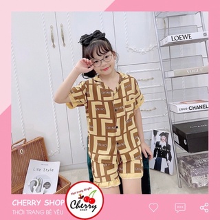 Bộ pijama bé gái lụa mango size đại cồ 30-50kg
