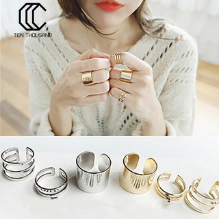 Set 3 nhẫn tay thời trang cá tính cho nữ