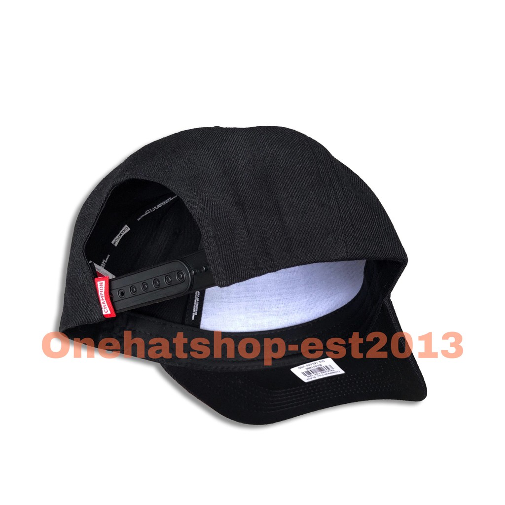 Nón trơn đen fom vuông A-frame Champion Full Black Trucker Cap