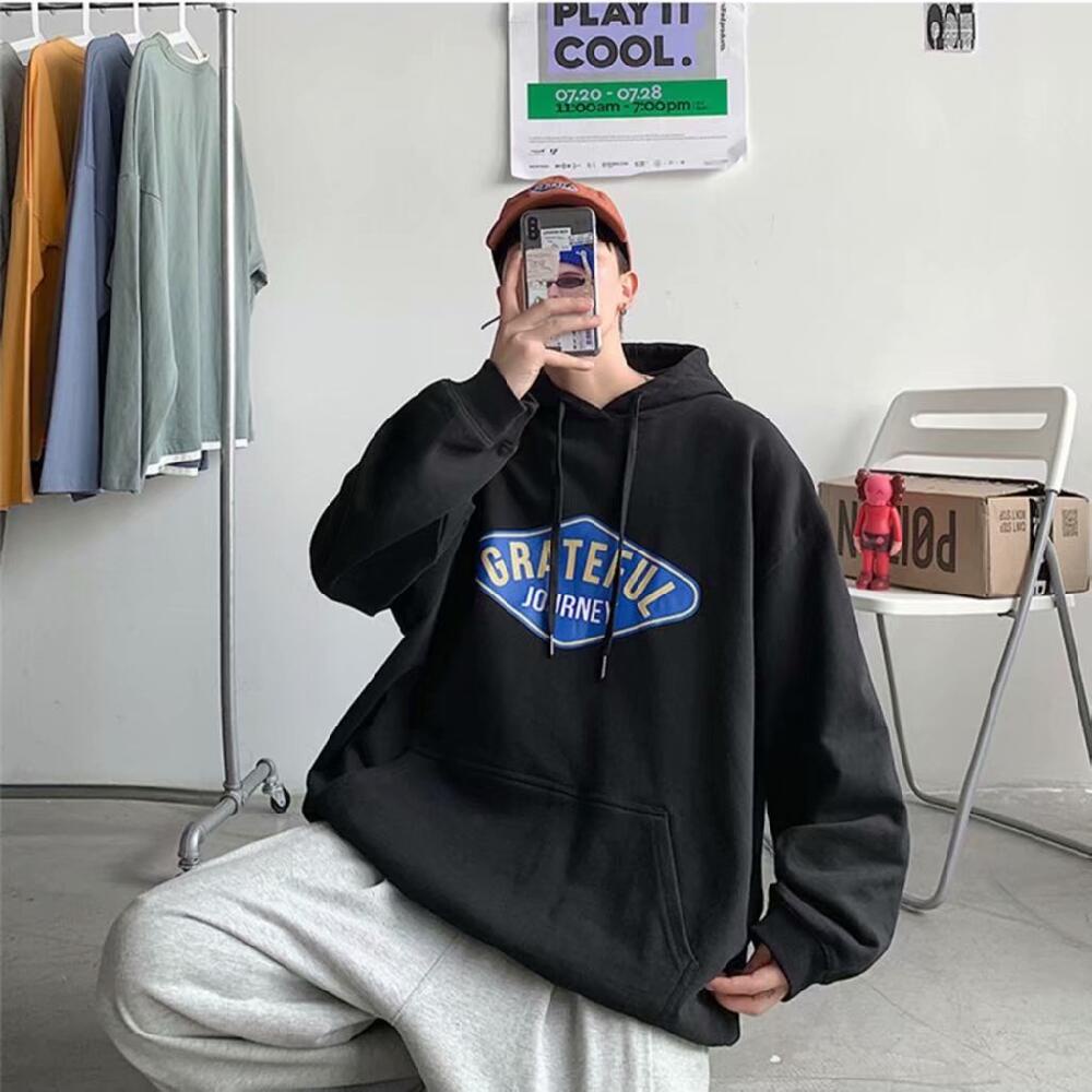 Áo hoodie nam size M-5XL dáng rộng sành điệu thời trang mùa đông