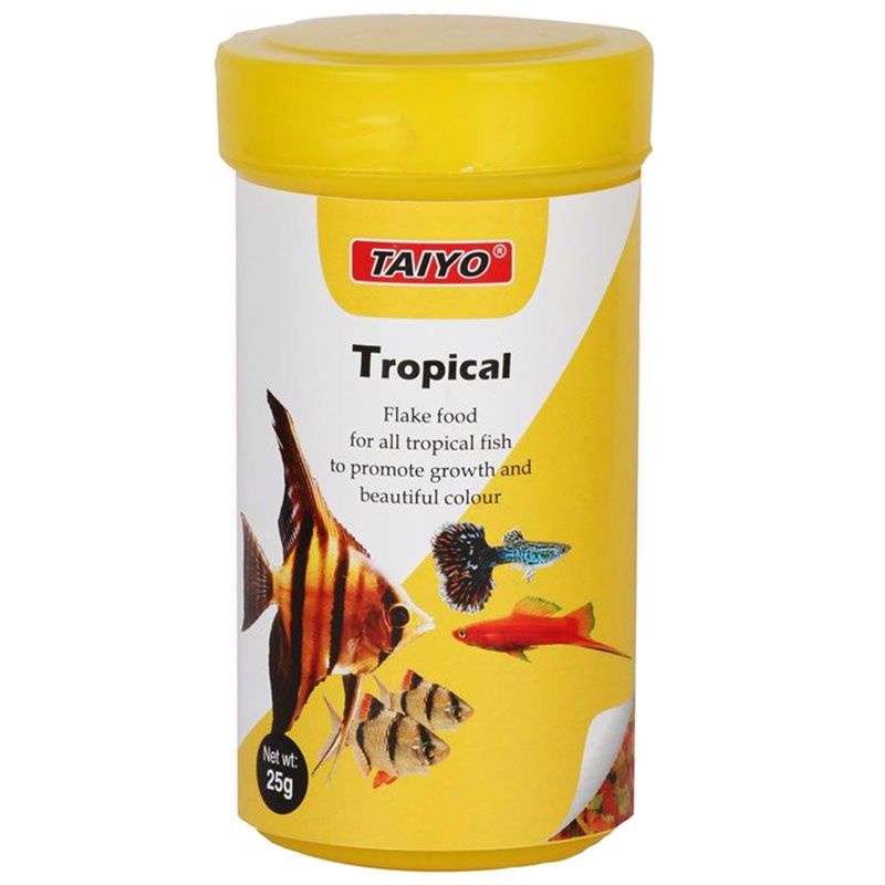 TAIYO TROPICAL HỦ 25G - THỨC ĂN HỖN HỢP CHO CÁ NHIỆT ĐỚI VÀ CÁ DĨA