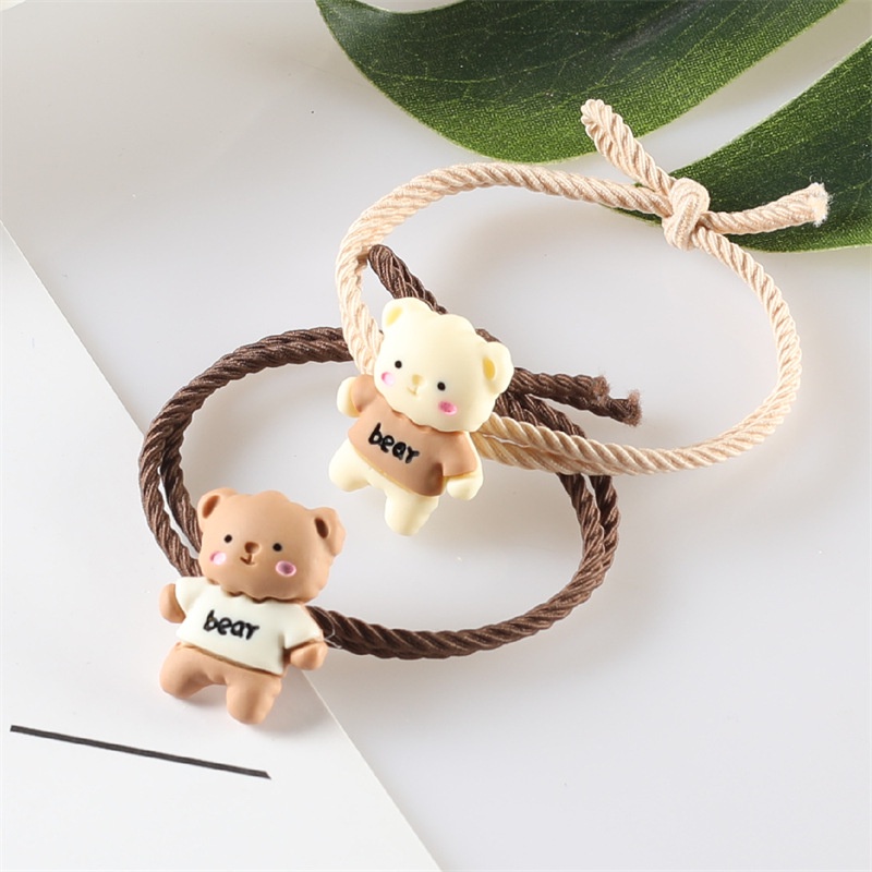 Chun buộc tóc hoạt hình thỏ, gấu, vịt ngộ nghĩnh 2 vòng dây Clovershop68