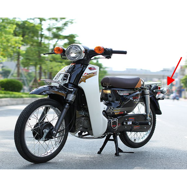 Bảo vệ đèn hậu, xi nhan cub 50cc 2015-2021 học sinh (quây hậu inox cub 50cc Liên Doanh)