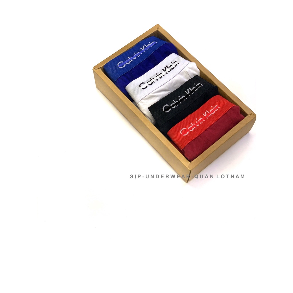 QUẦN LÓT NAM SỊP BOXER COTTON 5 MÀU MỊN ÊM