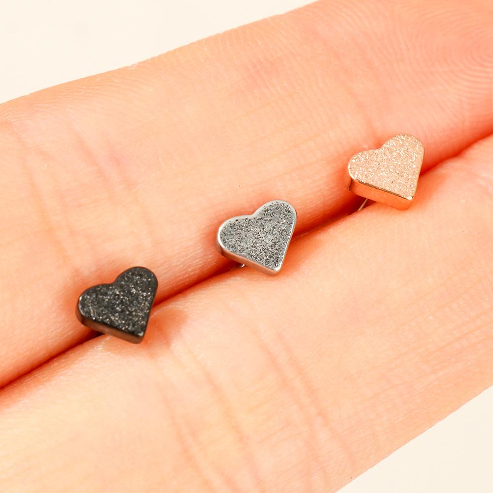 Khuyên Mũi Bằng Thép Không Gỉ Hình Trái Tim Phong Cách Hip Hop