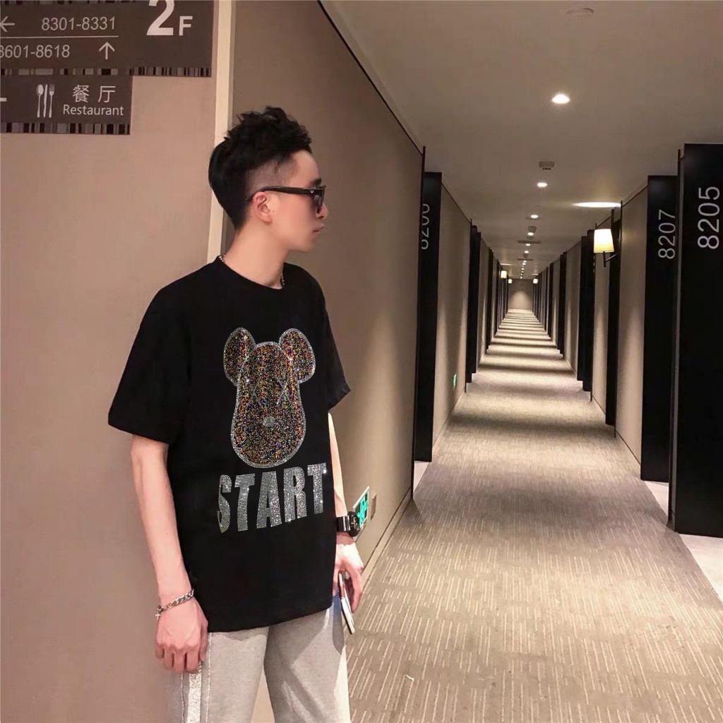 Áo Thun Cotton Tay Ngắn Dáng Rộng Thời Trang Mùa Hè Cho Nam