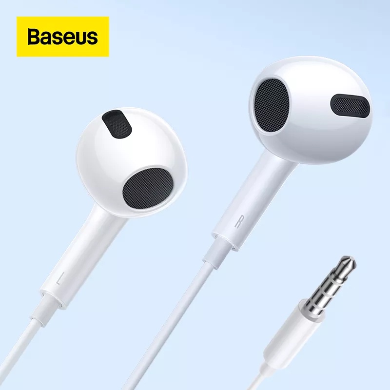 Tai nghe nhét tai Baseus H17 siêu chất jack 3.5mm cho điện thoại Samsung Xiaomi Tai nghe Tai nghe có dây có mic