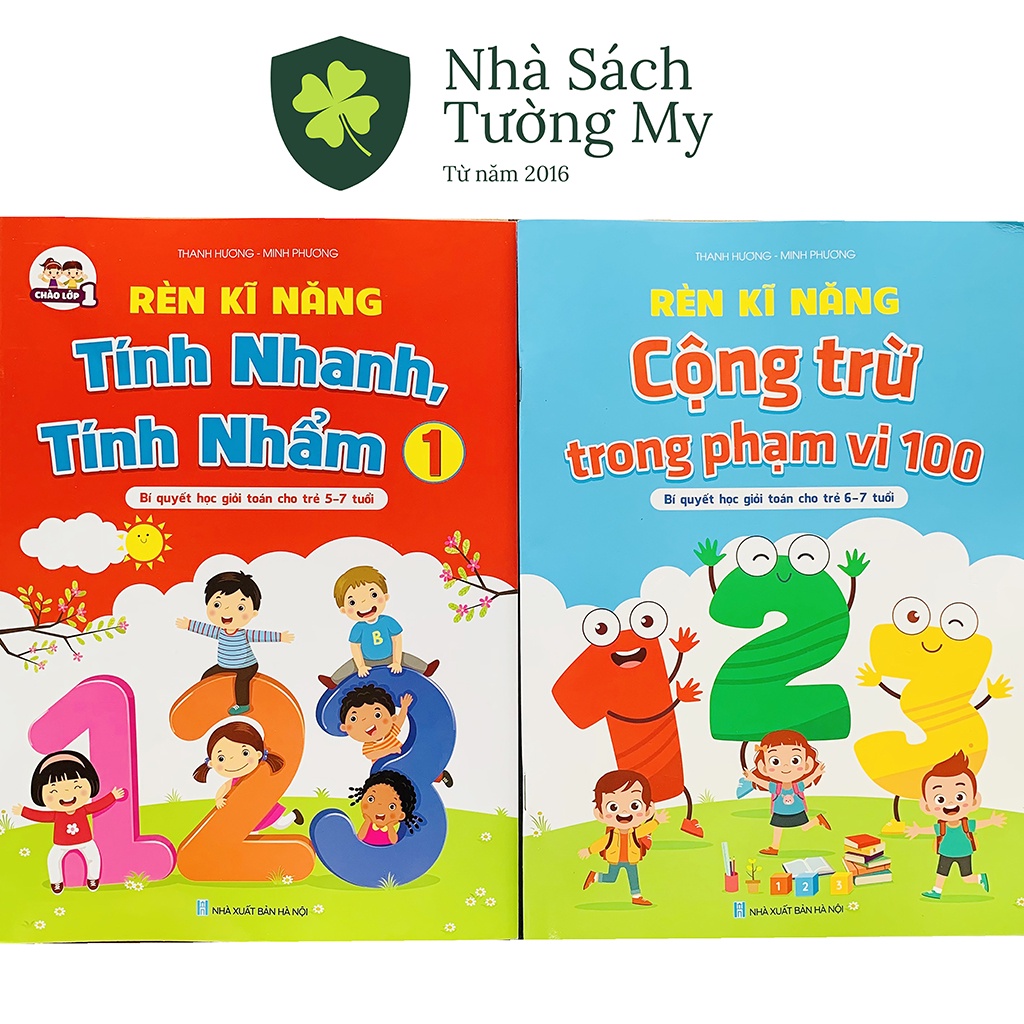 Sách - Rèn kỹ năng tính nhanh tính nhẩm, cộng trừ phạm vi 100 - Bí quyết học giỏi cho trẻ 6-7 tuổi