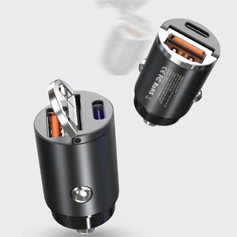 Tẩu Sạc Nhanh Qc 4.0 3.0 Type C Pd Hai Cổng USB Cho Điện Thoại