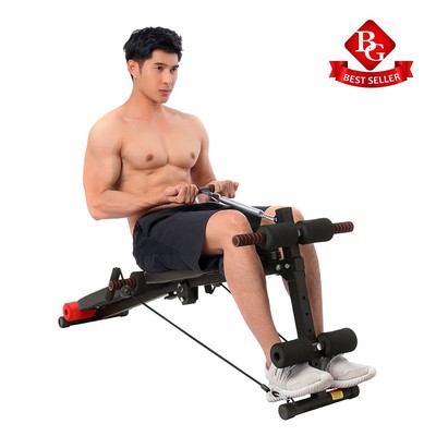 BG Ghế tập cơ bụng muse màu có chốt gập mẫu SIT UP BOARD 118 Đỏ