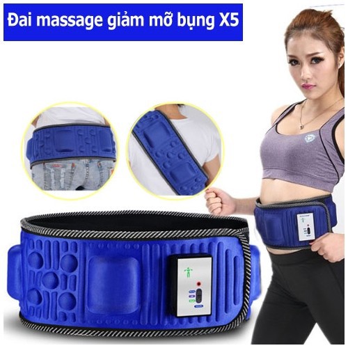 Đai massage bụng giảm mỡ Magic X5 Giảm béo hiệu quả - Nâng cao sức khỏe - Giảm đau mỏi cơ thể