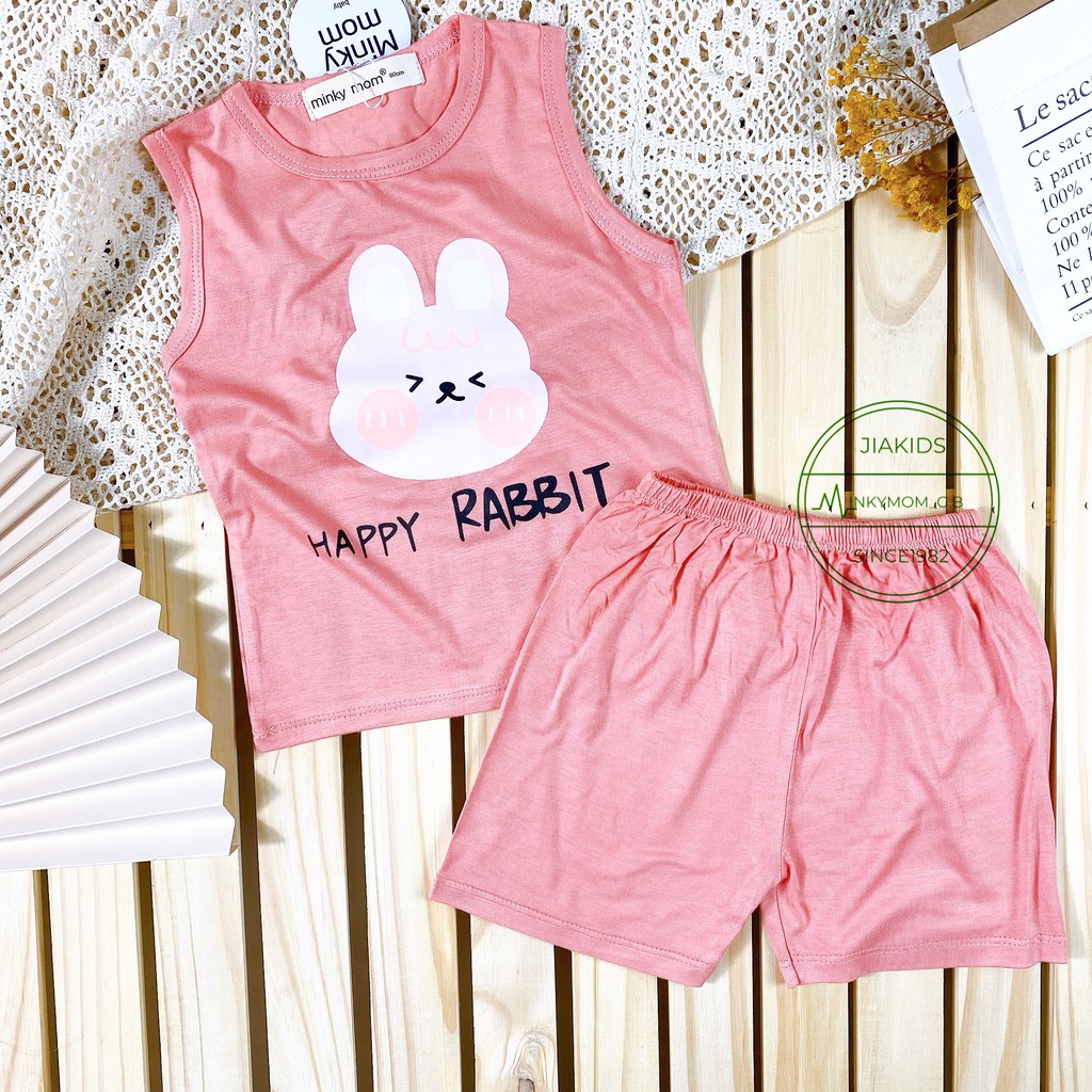 Bộ Ba Lỗ THUN LẠNH MINKYMOM In Hình Động Vật Cho Bé BL-IN14