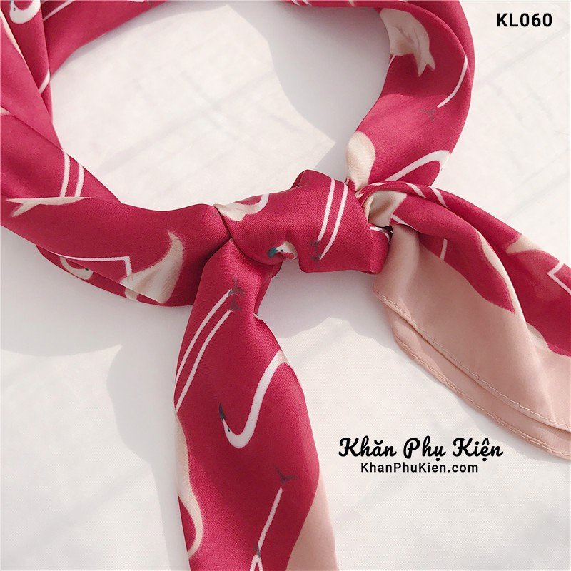 Khăn bandana quấn làm áo Blackpink cao cấp 70 70x70cm turban lụa vuông quàng cổ quấn tóc nữ đẹp