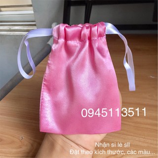 Túi vải lụa đựng Cốc nguyệt san cao cấp 100% sợi tơ tằm tự nhiên, mềm mại, thoáng khí