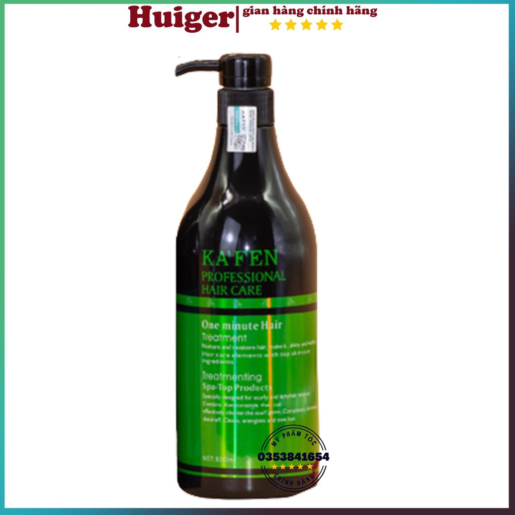 Nẻ Dầu Xả Tóc Kafen Xanh dầu xả hoàn hình cấu trúc sợi tóc 800ml- mỹ phẩm tóc yến nhi DG15