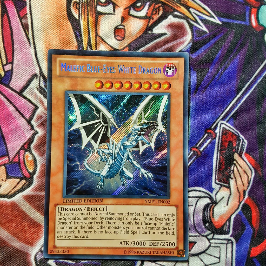 Thẻ bài Yugioh chính hãng | Malefic Blue-eyes White Dragon | YMP1 Secret Rare