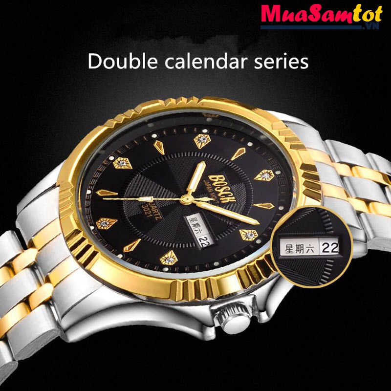 (GIÁ HỦY DIỆT) ĐỒNG HỒ NAM BOSCK LM01 DÂY KIM LOẠI ĐẶC KHÔNG GỈ - STYLE DOANH NHÂN | BigBuy360 - bigbuy360.vn