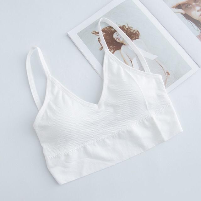 [Video Thật]Áo bralette cotton gân tăm HOT HIT