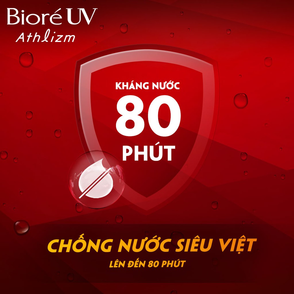 [Mã FMCGKAO72 giảm 8% đơn 250K] Bioré Xịt Chống Nắng Vận Động Chuyên Nghiệp UV Athlizm SPF50+/PA++++ 90g