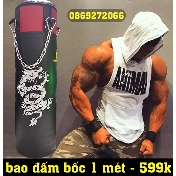 bao đấm bốc 1m đai xích đã nhồi sẵn