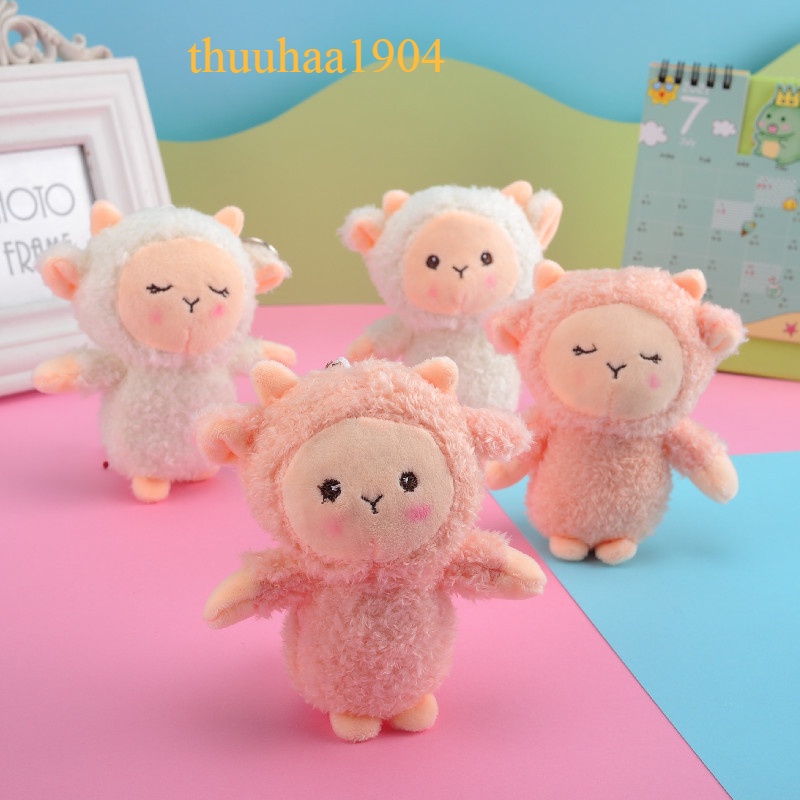 Móc khóa thú bông treo balo đi học đáng yêu ngộ nghĩnh MÓC KHÓA MẶT CỪU VÀ THỎ BUNNY