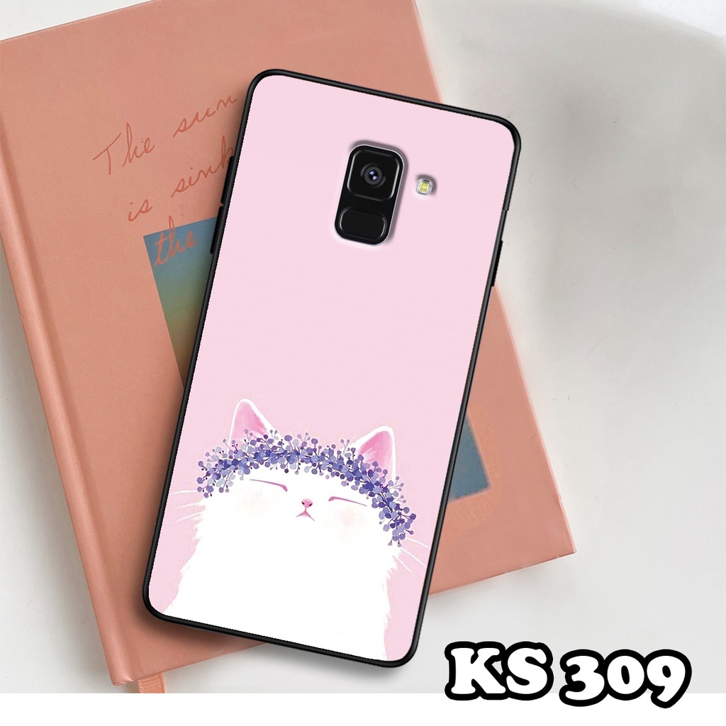 Ốp lưng Samsung A8 2018 - A8 Plus - A8 Star - Ốp Samsung in hình LoveCat - Chất liệu TPU siêu bền
