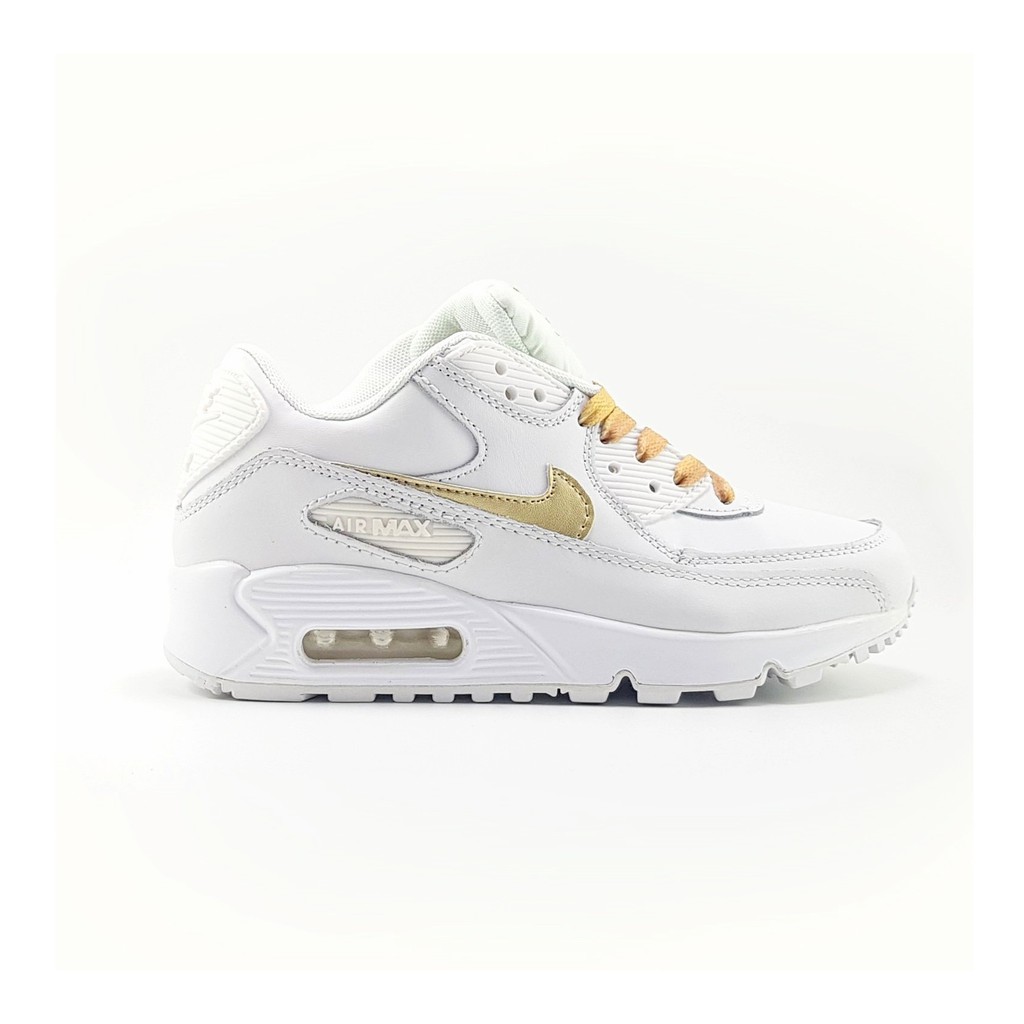 Giày thể thao - Sneaker đệm khí - air max 90 White Gold