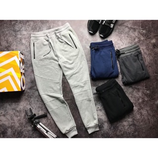 Quần Jogger Nỉ Nam. Túi sâu, khóa 2 túi