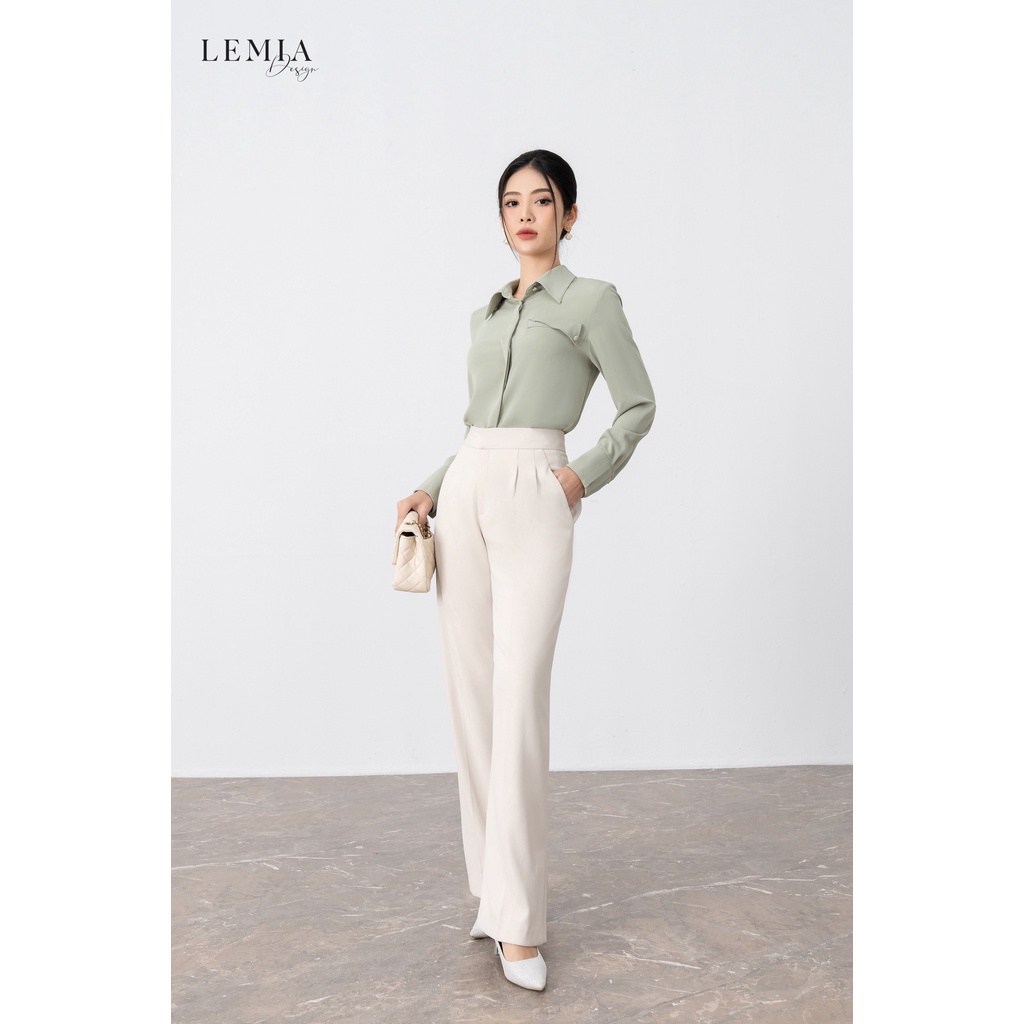 Quần Âu Nữ Dáng Suông Xẻ Gấu Thời Trang Nữ By LEMIA Design - 22Q065