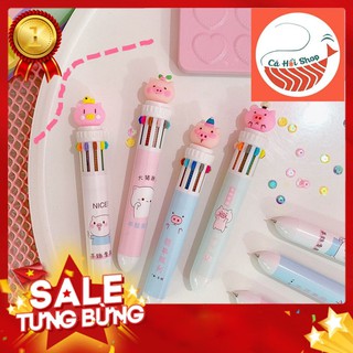 [SIÊU SALE KHỔNG LỒ] BÚT BI THỎ CUTE NHIỀU MÀU 10 trong 1