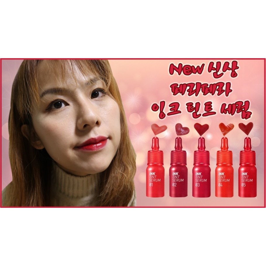 Son Tint Siêu Lì, Có Dưỡng Cho Đôi Môi Mịn Mượt Peripera Ink Tint Serum