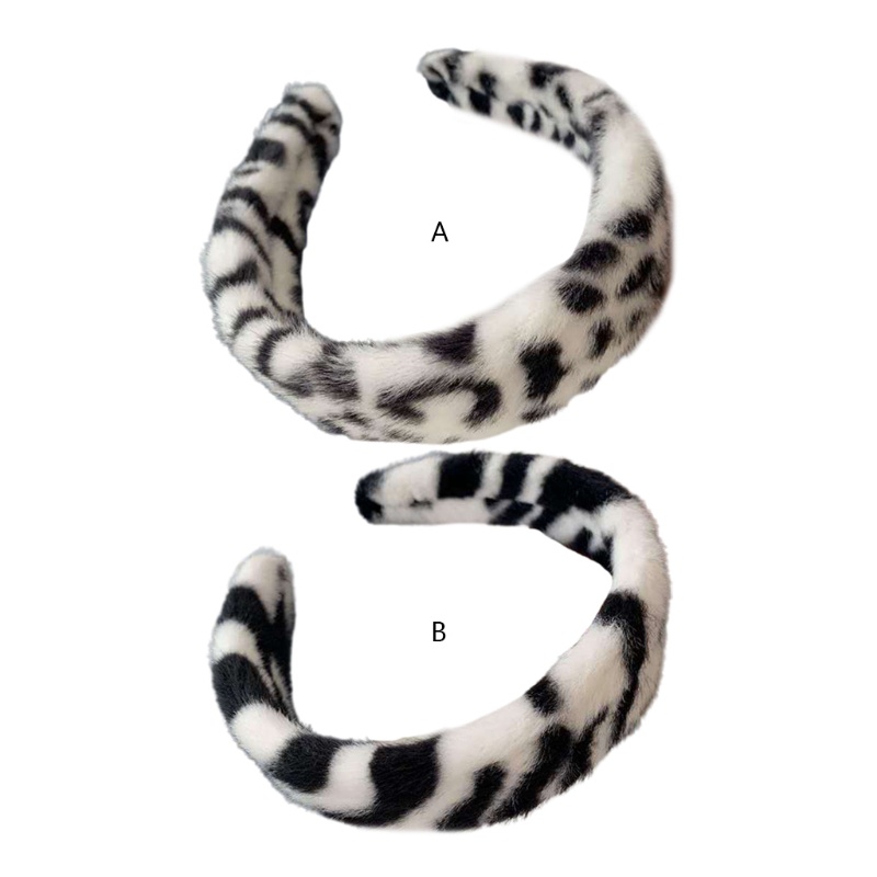 Băng Đô Cài Tóc Bằng Vải Bông In Họa Tiết Da Báo / Ngựa Vằn Cổ Điển