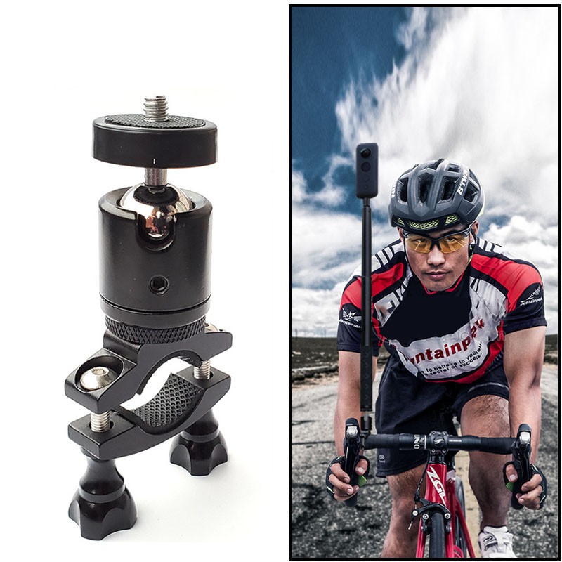 Giá Đỡ Máy Ảnh Bằng Hợp Kim Nhôm Vô Hình Gắn Tay Lái Xe Máy insta360 one x one r Cho insta 360 action