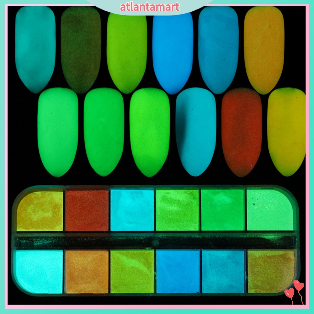 Bột Kim Tuyến Dạ Quang Trang Trí Móng Tay