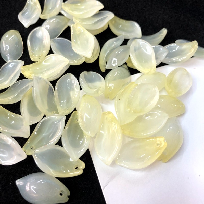 Bộ 20 Hạt Xâu Làm Trang Sức Hình Chiếc Lá 11 * 20mm 20 Cái y15826