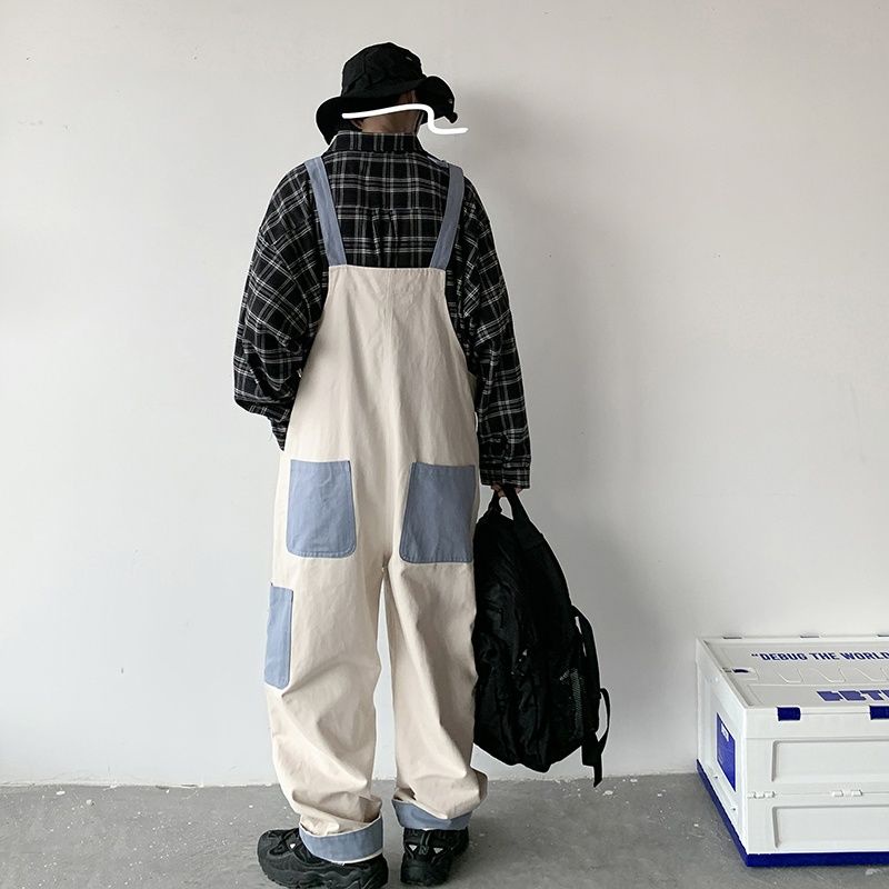 Quần Yếm Size M-2XL Phong Cách Nhật Bản Cho Nam