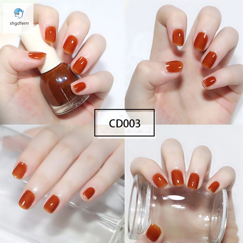 #Nail polish# 10 ML Sơn móng tay đẹp an toàn các màu đơn giản màu đen màu hồng dễ thương nhám bóng nhũ