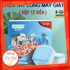 [Hộp 12 Viên] Viên Tẩy Vệ Sinh Lồng Máy Giặt, Diệt khuẩn và Tẩy chất cặn Lồng máy giặt hiệu quả (hàng chất lượng cao)