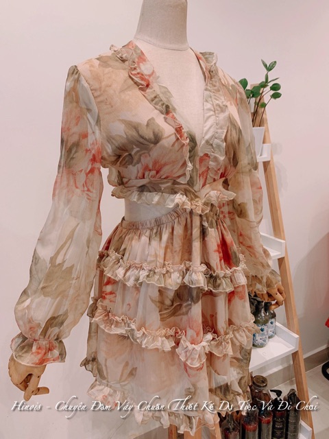 [HINOIS] Đầm Hoa Voan Khoét Eo CỰC SEXY Tay Dài Cho Nàng Đi Chơi, Đi Biển So Deep- KÈM HÌNH THẬT | BigBuy360 - bigbuy360.vn