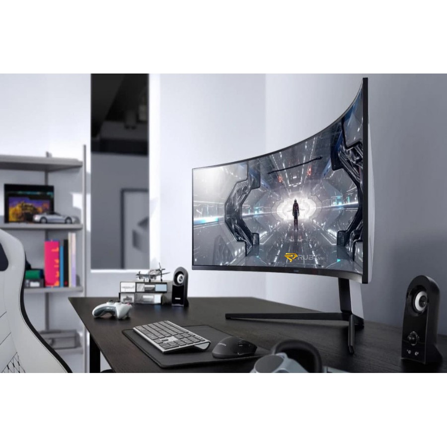 Màn hình LCD 49'' Samsung Odyssey G9 LC49G95TSSEXXV DualQHD 240Hz G-Sync Cong Chính Hãng