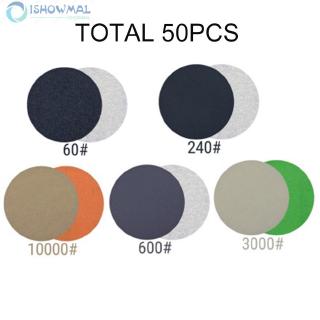 Bộ 50 miếng giấy nhám tròn 60-10000 grit