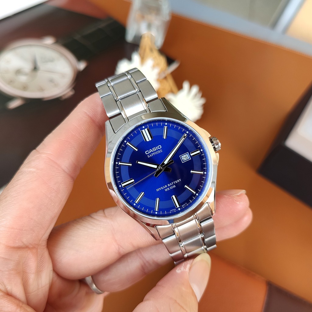 Đồng Hồ Casio Nam Dây Kim Loại MTS-100D-2AVDF Chính Hãng