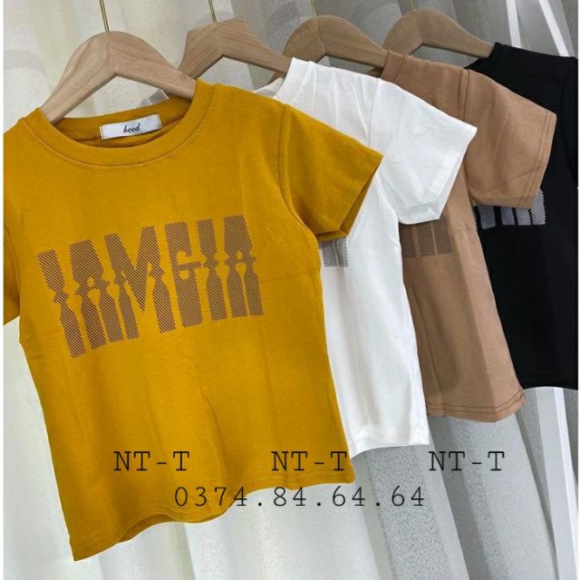 [Mã FAMAYWA giảm 10K đơn 50K] Áo Croptop in I AM GIA (hình thật, video) | BigBuy360 - bigbuy360.vn