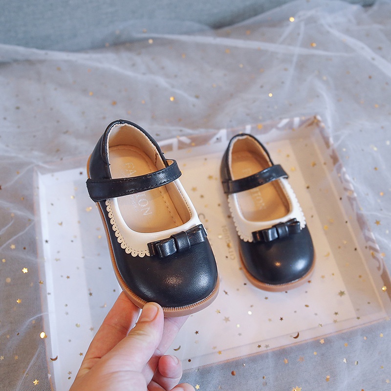 Giày búp bê bé gái - Giày bệt Nơ xinh phối viền 2 màu dễ thương mềm nhẹ đế chống trơn trượt cho bé mới nhất YN876