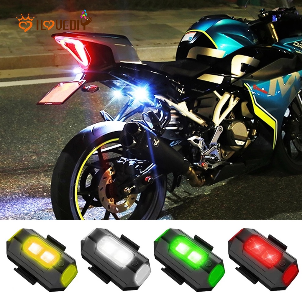Mới Đèn LED Tín Hiệu Mini Gắn Xe Máy Tiện Dụng Và Bền
