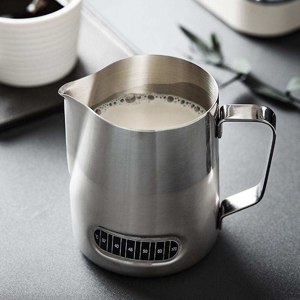 Cốc Tạo Bọt Cà Phê Latte Kèm Nhiệt Kế Dung Tích 600ml Tiện Dụng