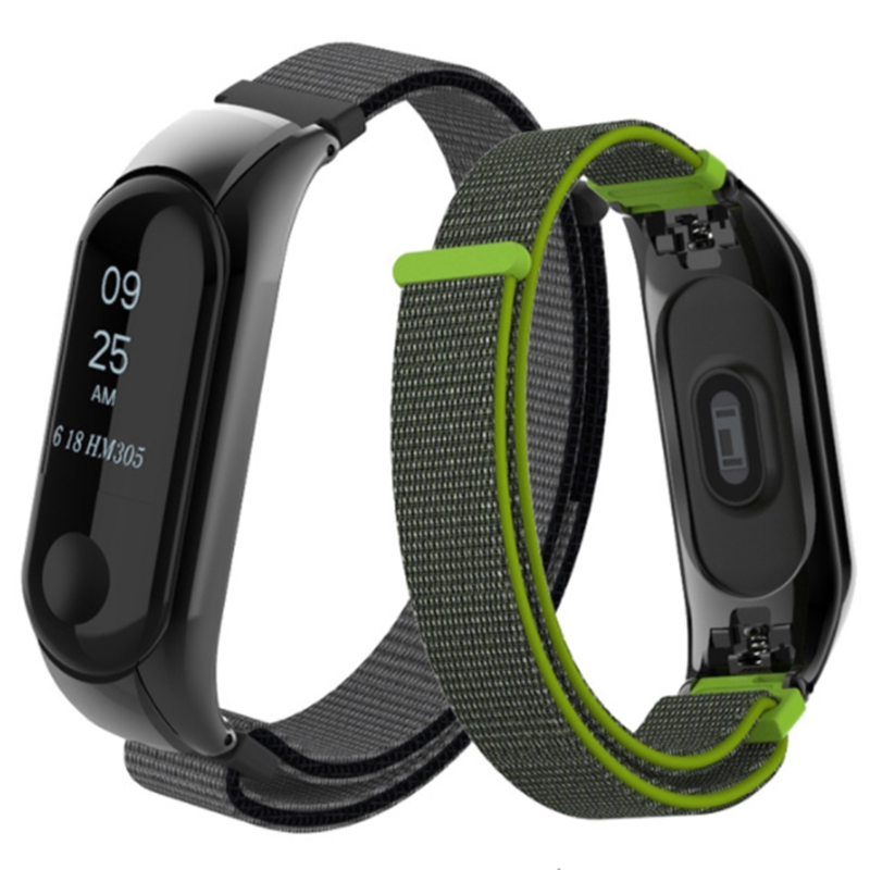 Dây đeo sợi nylon cho đồng hồ thông minh Xiaomi Mi Band 3 Miband 3