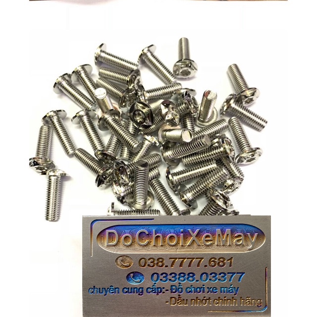 Ốc Salaya 8li20 8li25 Dù Phay chuẩn Inox 304 , ốc đĩa Salaya 8li . DoChoiXeMay